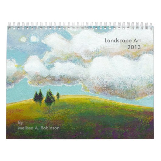 Landschapskunst leuk roofachtig kleurrijk schilder kalender (Hoes)