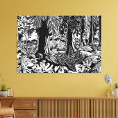 Landschapskunst Print B & W Art Canvas Afdrukken (Insitu (Woonkamer))