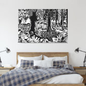 Landschapskunst Print B & W Art Canvas Afdrukken (Insitu (Slaapkamer))