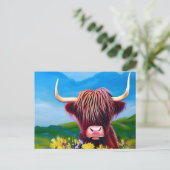 Landschapskunst van de Koe Briefkaart (Staand voorkant)