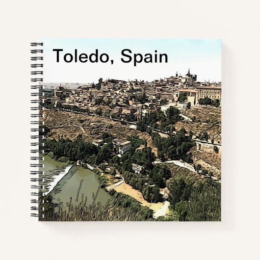 Landschapskunst van Toledo, Spanje Notitieboek (Voorkant)