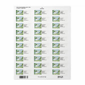 Landschapslandschappen beboste landschapstertuin. etiket (Full Sheet)