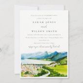 Landschapslandschapsarchitectuur van het meer van  kaart (Voorkant)