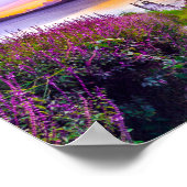 Landschapslandschapslandschap van de Lavender Fiel Poster (Hoek)