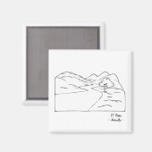 Landschapsmagneet met Logo Magneet (Voorkant / Achterkant)