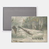 landschapsmagneet van New York Magneet (Voorkant / Achterkant)