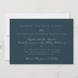 Landschapsmarine Formele kalligrafie Elegant Weddi Kaart