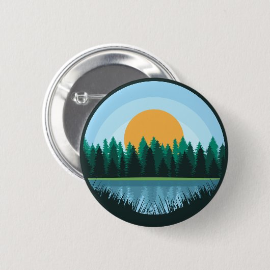 Landschapsmeer Button (Voorkant /achterkant)