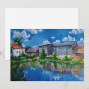 Landschapsmeer Kunst Wenskaart Kaart