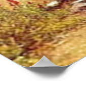 landschapsmeisje dat in de openlucht staat poster (Hoek)