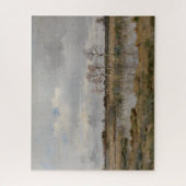 Landschapsolie op doek,  kunst. Olie Legpuzzel (Verticaal)