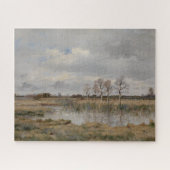 Landschapsolie op doek, kunst. Olie Legpuzzel (Horizontaal)