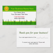 Landschapsontwerp-contractanten Aangepast Visiteka Visitekaartje (Voorkant / Achterkant)