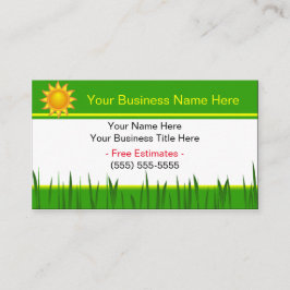 Landschapsontwerp-contractanten Aangepast Visiteka Visitekaartje