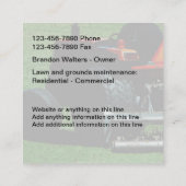 Landschapsontwerp en eigendomsbeheer vierkante visitekaartje (Achterkant)
