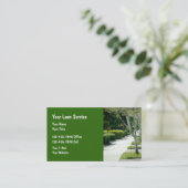 Landschapsontwerp en landschapsonderhoud visitekaartje (Staand voorkant)