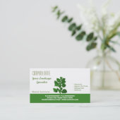 Landschapsontwerp en tuinbouw visitekaartje (Staand voorkant)