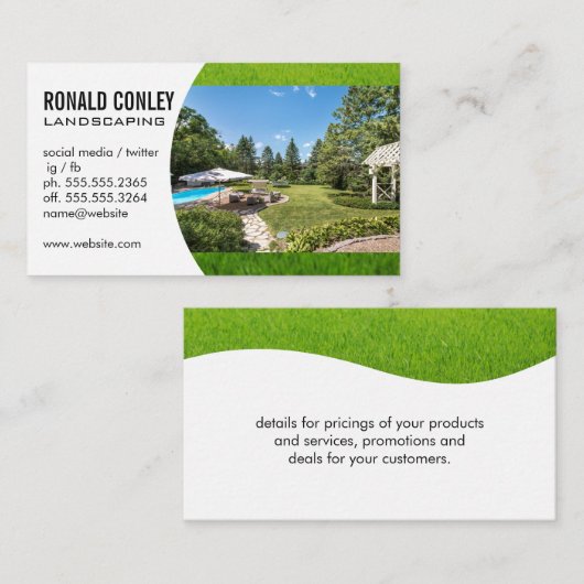 Landschapsontwerp | Garden voor de tuin Visitekaartje (Voorkant / Achterkant)