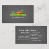 Landschapsontwerp, grasmaaier visitekaartje (Voorkant / Achterkant)