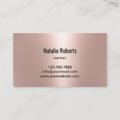 Landschapsontwerp - Moderne Roos Gold Lawn Care Visitekaartje (Achterkant)