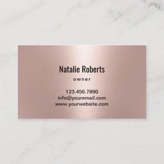 Landschapsontwerp - Moderne Roos Gold Lawn Care Visitekaartje (Achterkant)