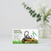 Landschapsontwerp | Sitting Lawn Mower Visitekaartje (Staand voorkant)