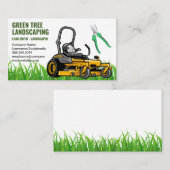Landschapsontwerp | Sitting Lawn Mower Visitekaartje (Voorkant / Achterkant)