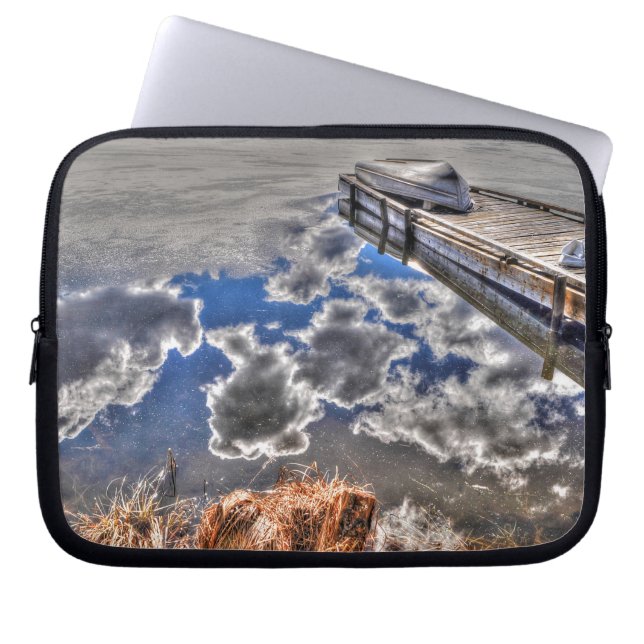Landschapsontwerp van de Natuur Cariboo Laptop Sleeve (Voorkant)