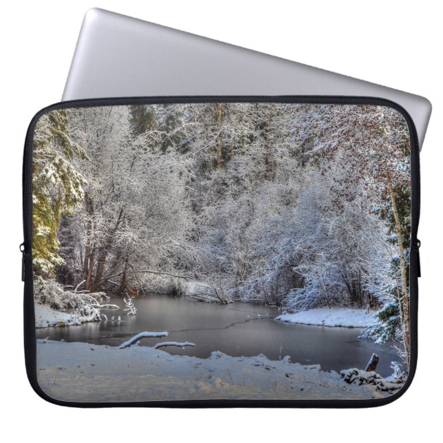 Landschapsontwerp van de Natuur Cariboo Laptop Sleeve (Voorkant)