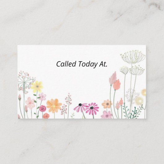 Landschapsontwerp Visitekaartje (Achterkant)