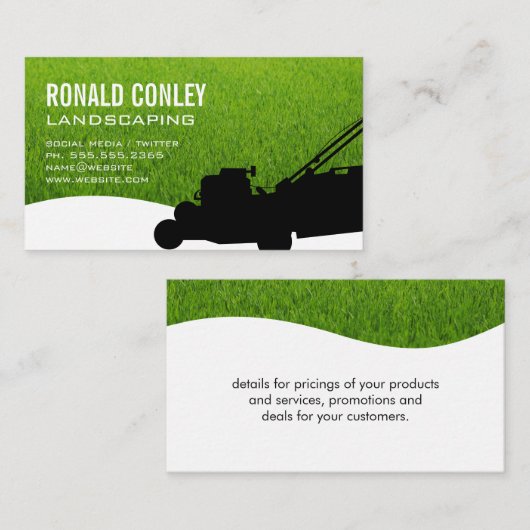 Landschapsontwerp Visitekaartje (Voorkant / Achterkant)