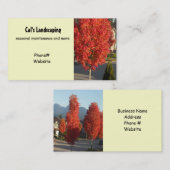 landschapsontwerp visitekaartje (Voorkant / Achterkant)