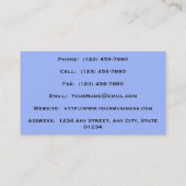 Landschapsontwerp Visitekaartje (Achterkant)