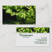 Landschapsontwerp/Visitekaartje van de zorgboom in Visitekaartje (Voorkant / Achterkant)