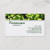 Landschapsontwerp/Visitekaartje van de zorgboom in Visitekaartje (Achterkant)