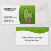 Landschapsontwerp | Visitekaartje van gras- en boo (Voorkant / Achterkant)