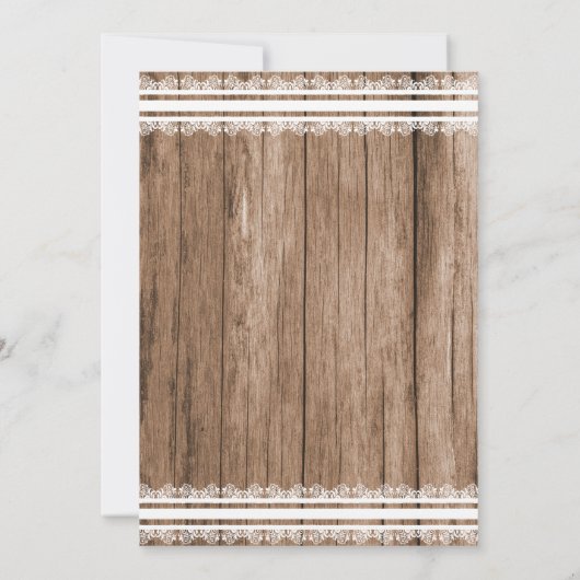 Landschapsontwerp voor babyshower voor meisje kaart (Achterkant)