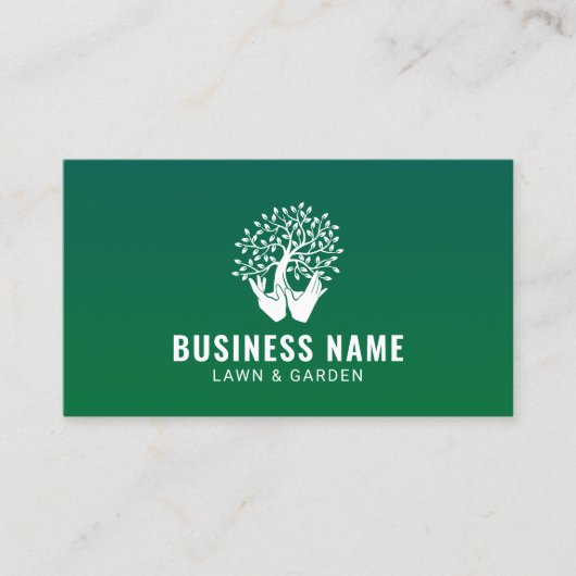 Landschapsontwerp voor de zorg in de stad - Logo Visitekaartje (Voorkant)