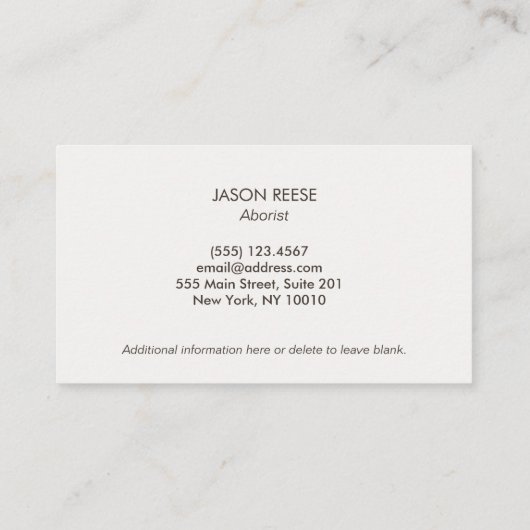 Landschapsontwerp voor Lawn Care Visitekaartje (Achterkant)