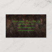 Landschapsontwerper groen en bruin Visitekaartje (Achterkant)