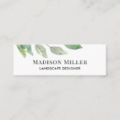 Landschapsontwerper groen mini visitekaartje (Voorkant)