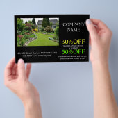 Landschapsontwerper landschapszorg landschapsarchi flyer (Hand)