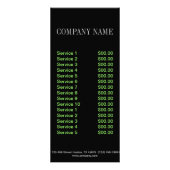 Landschapsontwerper landschapszorg landschapsarchi reclamekaart (Achterkant)