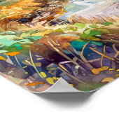 Landschapsprint voor het najaar poster (Hoek)