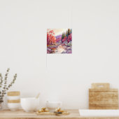 Landschapsprint voor het najaar poster (Keuken)