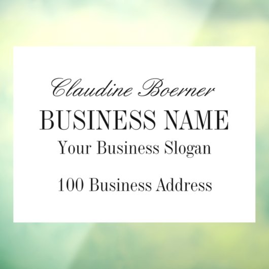 Landschapsraam Sticker Hecht Zakelijk Thuis (Vel 3)