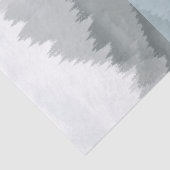 Landschapsreflectie Meer bomen Groen Tissuepapier (Detail)