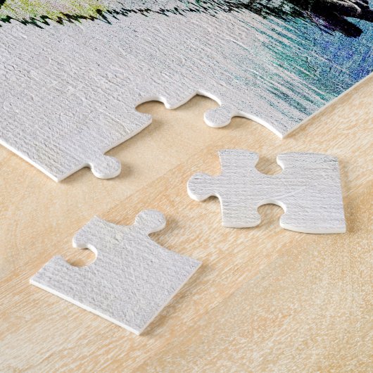 Landschapsreis in de bergen en de rivieren legpuzzel (Zijkant)