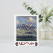  landschapsreis Montana per trein Briefkaart (Staand voorkant)