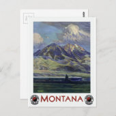  landschapsreis Montana per trein Briefkaart (Voorkant / Achterkant)